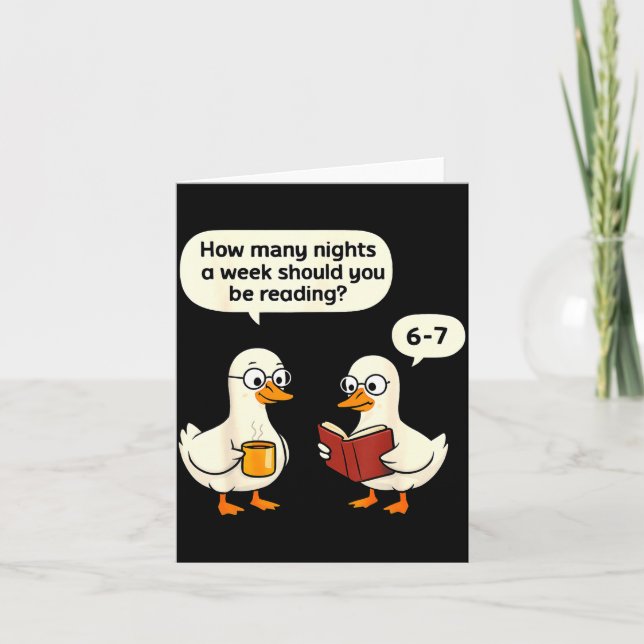 Cartão Teacher 67 How Many Nights A Week Should You Be Re (Frente)