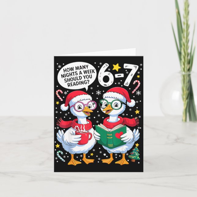 Cartão Teacher 67 How Many Nights A Week Should You Be Re (Frente)