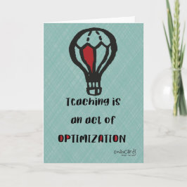Cartão Teacher's Day Appreciation Simple Design