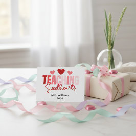 Cartão Teaching Sweethearts Customizable Class Valentine 