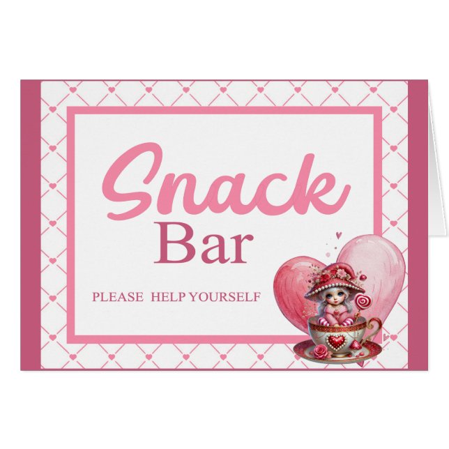 Cartão Teacup Cuties_ Snack Card (Frente horizontal)