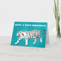 Teal Branco Tigre, Turquesa Azul Personalizado