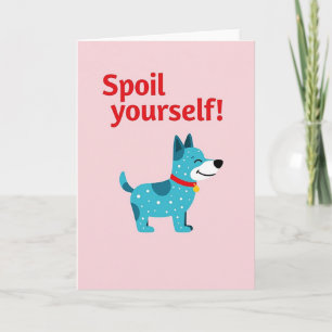 Cartão Teal Dog Mime-se