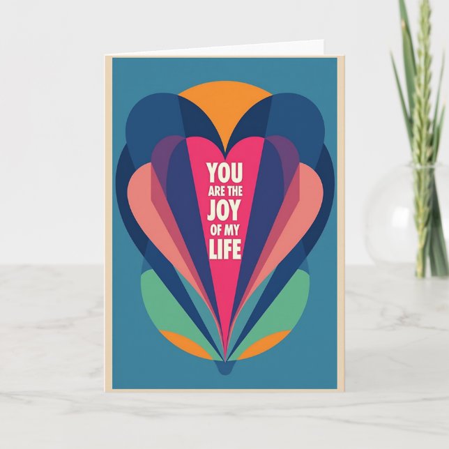 Cartão Teal Joy Of Life (Frente)