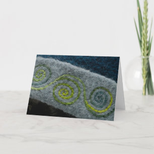 Cartão Teal Spirals Card