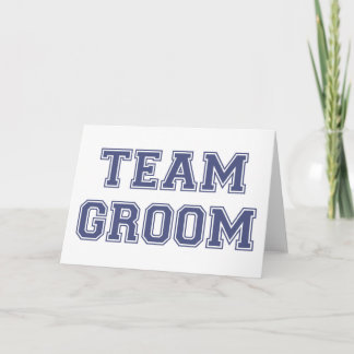 Cartão Team Groom