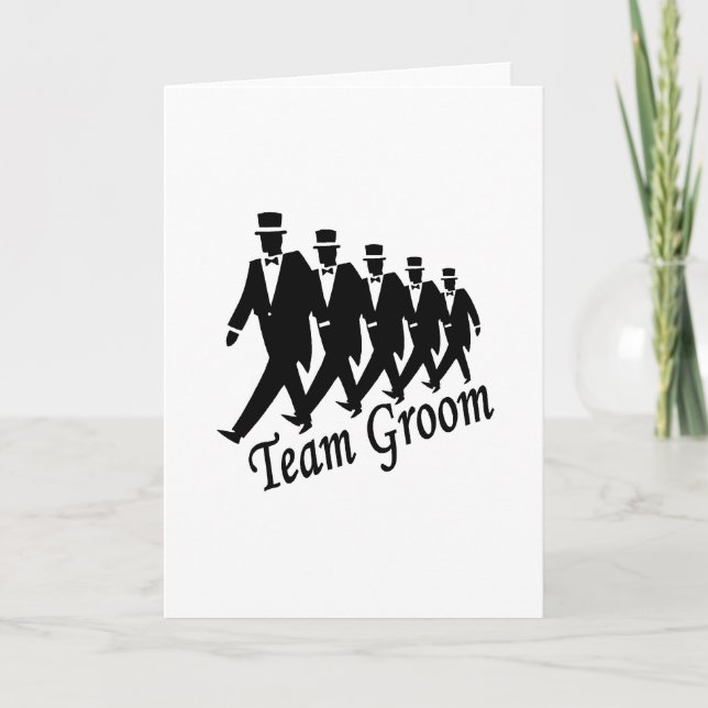 Cartão Team Groom (Frente)