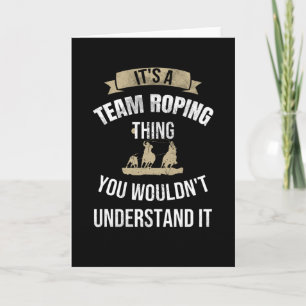 Cartão Team Roping Rodeo Roper Horse Roping Calf Roper
