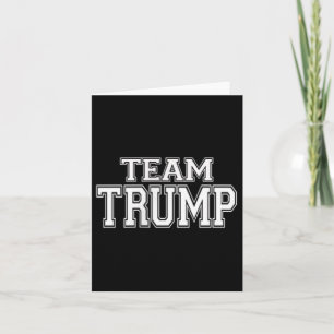 Cartão Team Trump Jersey Style Shirt W Trump 47 no dorso