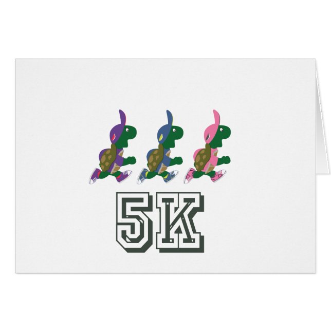 Cartão Team Turtle 5K (Frente horizontal)