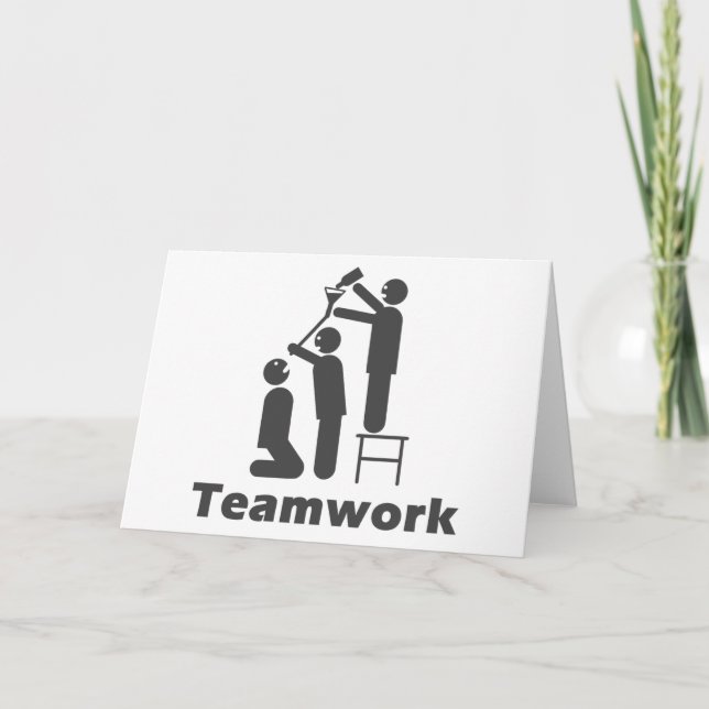Cartão Teamwork - Motivational Merchandise (Frente)