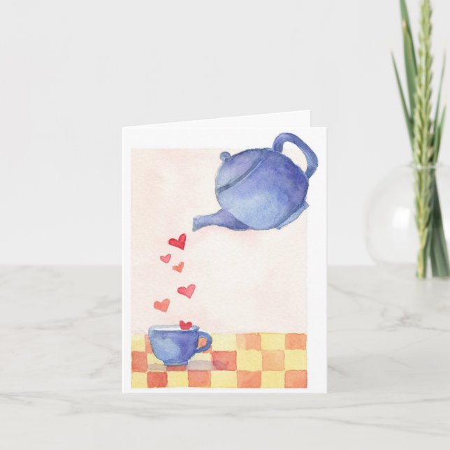 Cartão Teapot Love - Note Card (Frente)