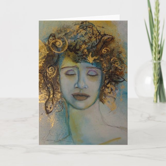 Cartão Tears of Medusa Fine Art Blank Greeting Card (Frente)