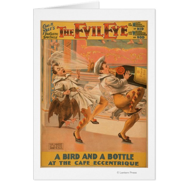 Cartão Teatro "A Bird & a Bottle" na Mau (Frente)