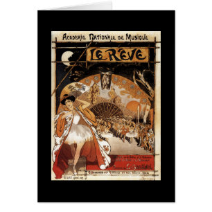 Cartão Teatro da ópera do desempenho de Le Reve Balé