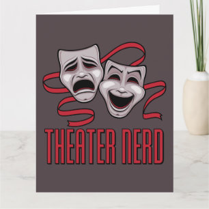 Cartão Teatro de Comédia e Tragédia Nerd