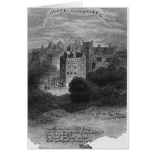 Cartão Teatro de The Globe, Bankside, Southwark