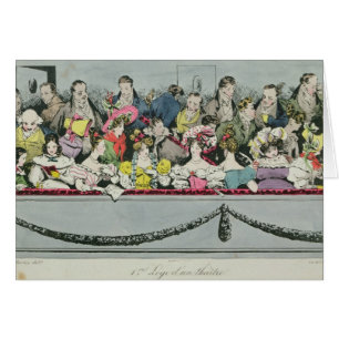 Cartão Teatro do d'un de Loge da premier