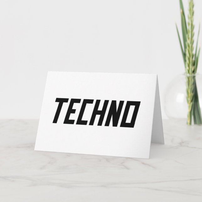 Cartão TECHNO Music (Frente)