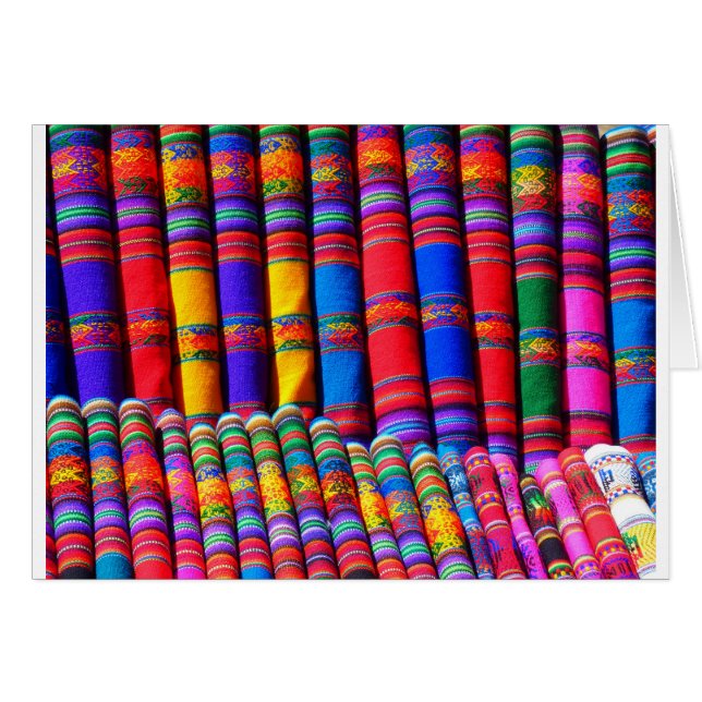 Cartão Tecido Colorido (Frente Horizontal)