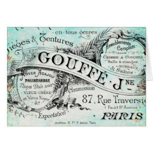 Cartão Tecido de Paris