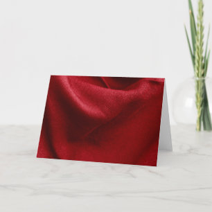 Cartão Tecido dobrado em vermelho