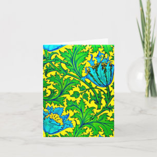 Cartão Tecido Notecard-Vintage/Moda-William Morris 2