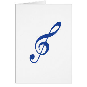 Cartão tecla Blue Violin