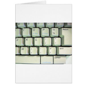 Cartão Teclado de Máquina