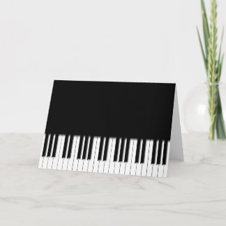 Cartão - Teclado de Piano