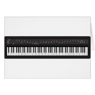 Cartão Teclado de piano