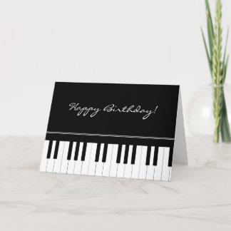 Cartão Teclado de piano