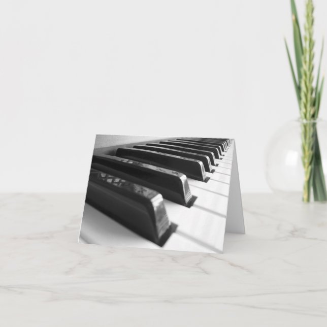 Cartão Teclado - Preto e Branco (Frente)