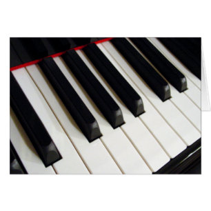 Cartão Teclas do teclado do Piano