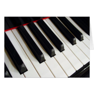 Cartão Teclas do teclado do Piano