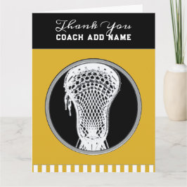 Cartão Técnico de Lacrosse Obrigado