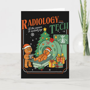 Cartão Técnico de Radiologia de Natal Engraçado Homem de