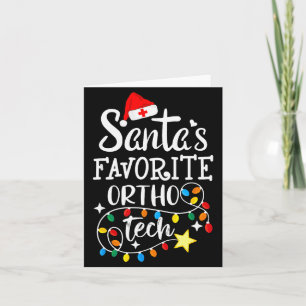 Cartão Técnico Ortopédico de Natal Favorito do Papai Noel