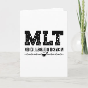 Cartão Tecnologia MLT Medical Laboratory Science Lab Tech
