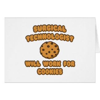 Cartão Tecnólogo Cirúrgico ... Trabalho para Cookies