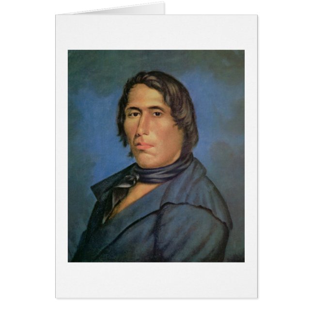 Cartão Tecumseh (1768-1813) (óleo em canvas) (Frente)