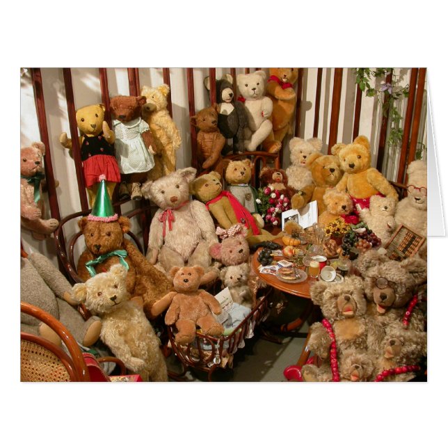 Cartão Teddy Bears Collectors Paradise (Frente horizontal)