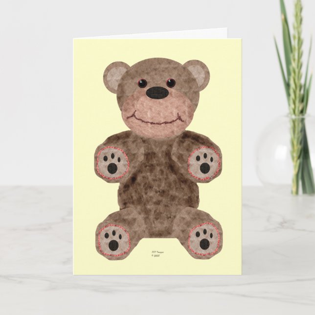 Cartão Teddybear - Greeting card (Frente)
