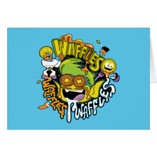 Cartão Teen Titans Go! Waffles de Beast Boy
