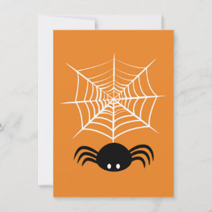 Cartão Teia de Aranha de Halloween