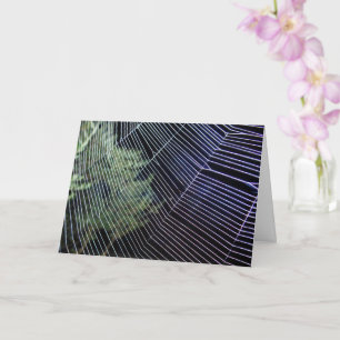 Cartão Teia de Aranha Roda de Tecer Laranja