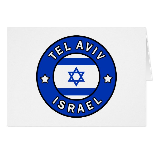Cartão Tel Aviv Israel (Frente Horizontal)