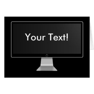 Cartão Tela da tevê