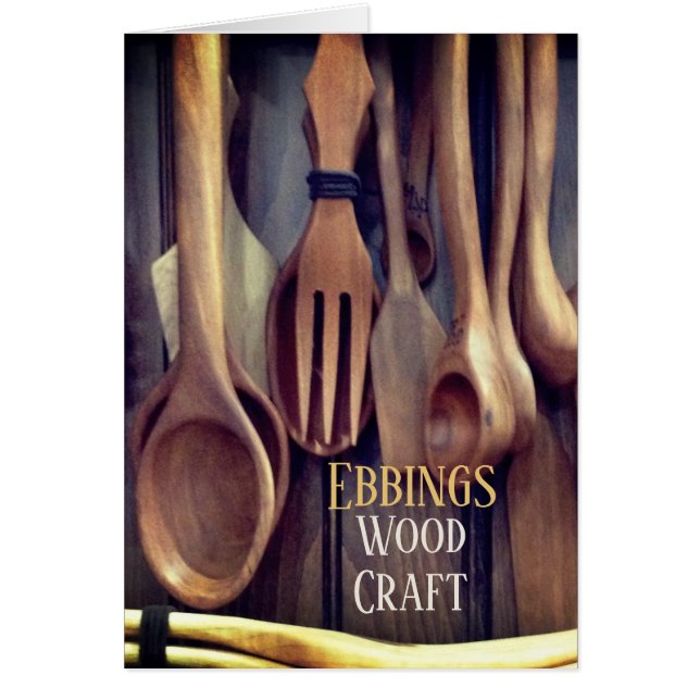 Cartão Tela das Colheres de Madeira (Frente)