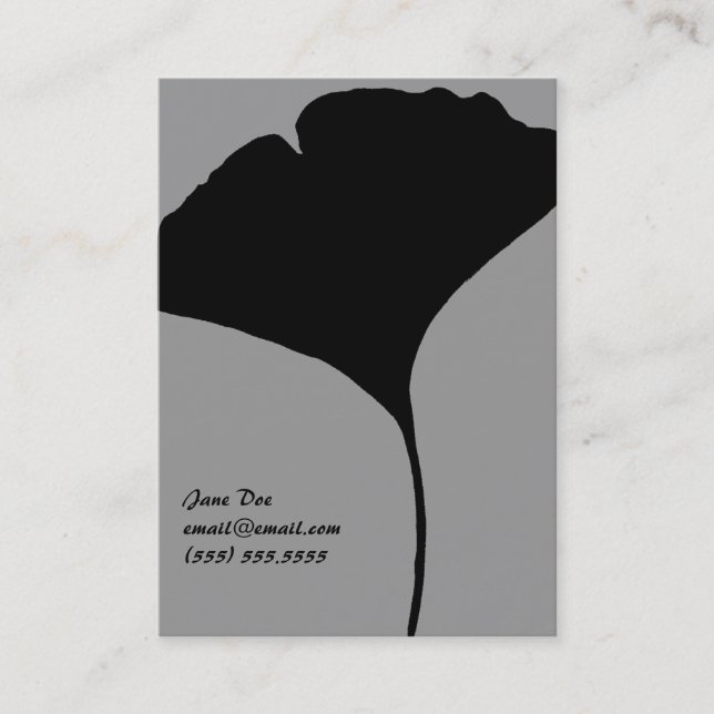 Cartão telefónico da folha de Ginko (Frente)